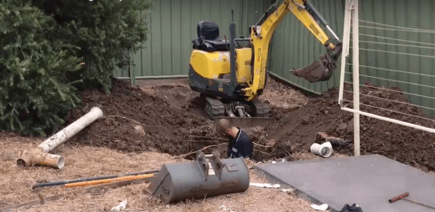 excavation waterline